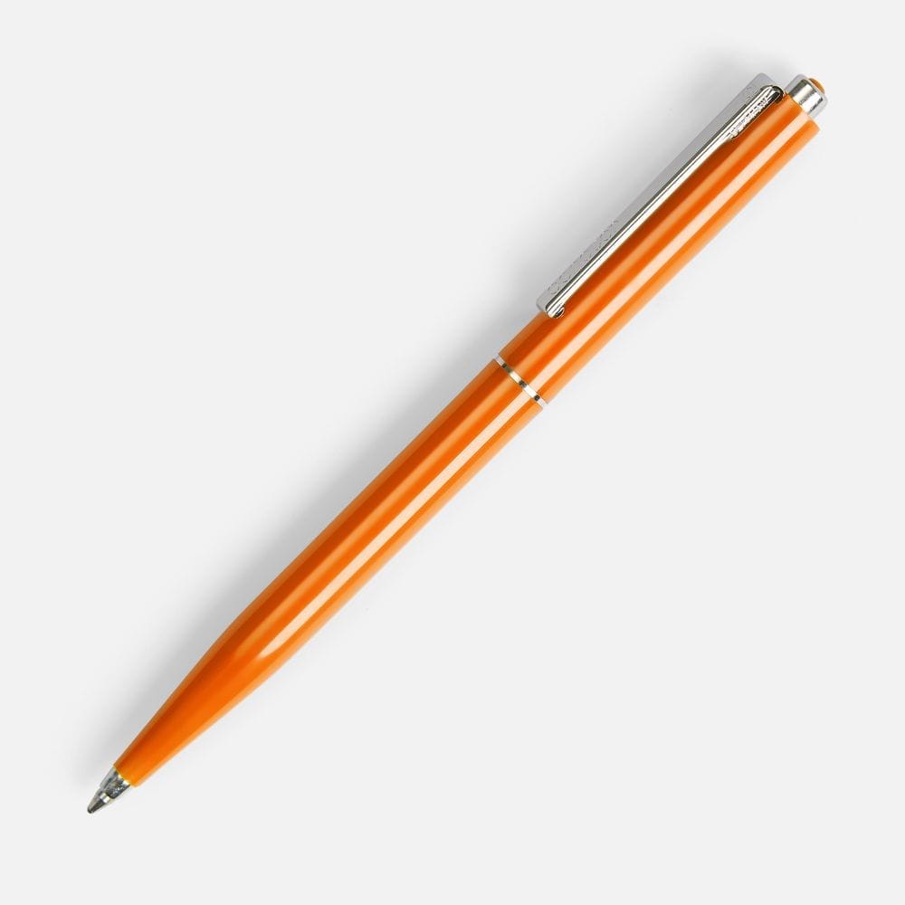 Ручка шариковая Senator Point, ver.2, оранжевая с логотипом