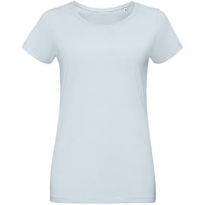 Футболка женская Martin Women, голубая с логотипом