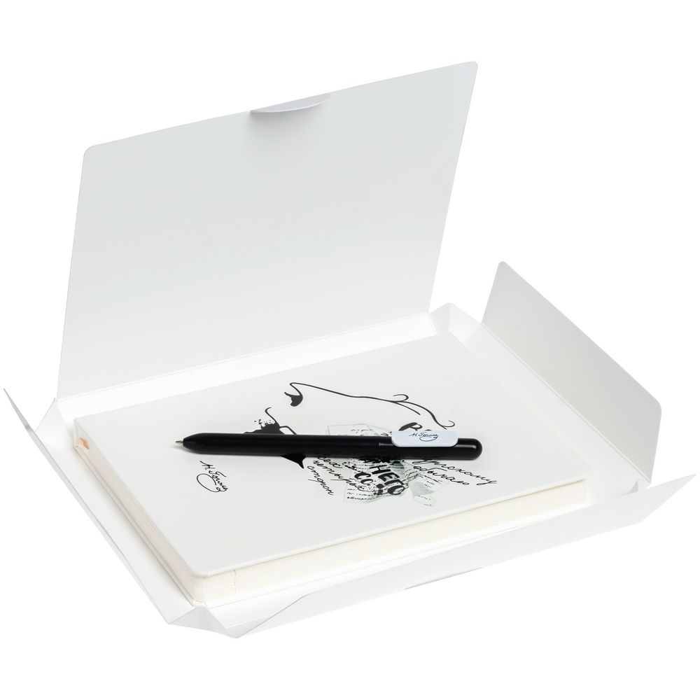 Набор «Дуть», белый с логотипом