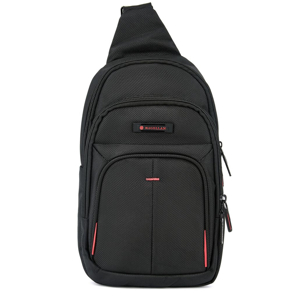 Рюкзак на одно плечо X Range, черный с логотипом