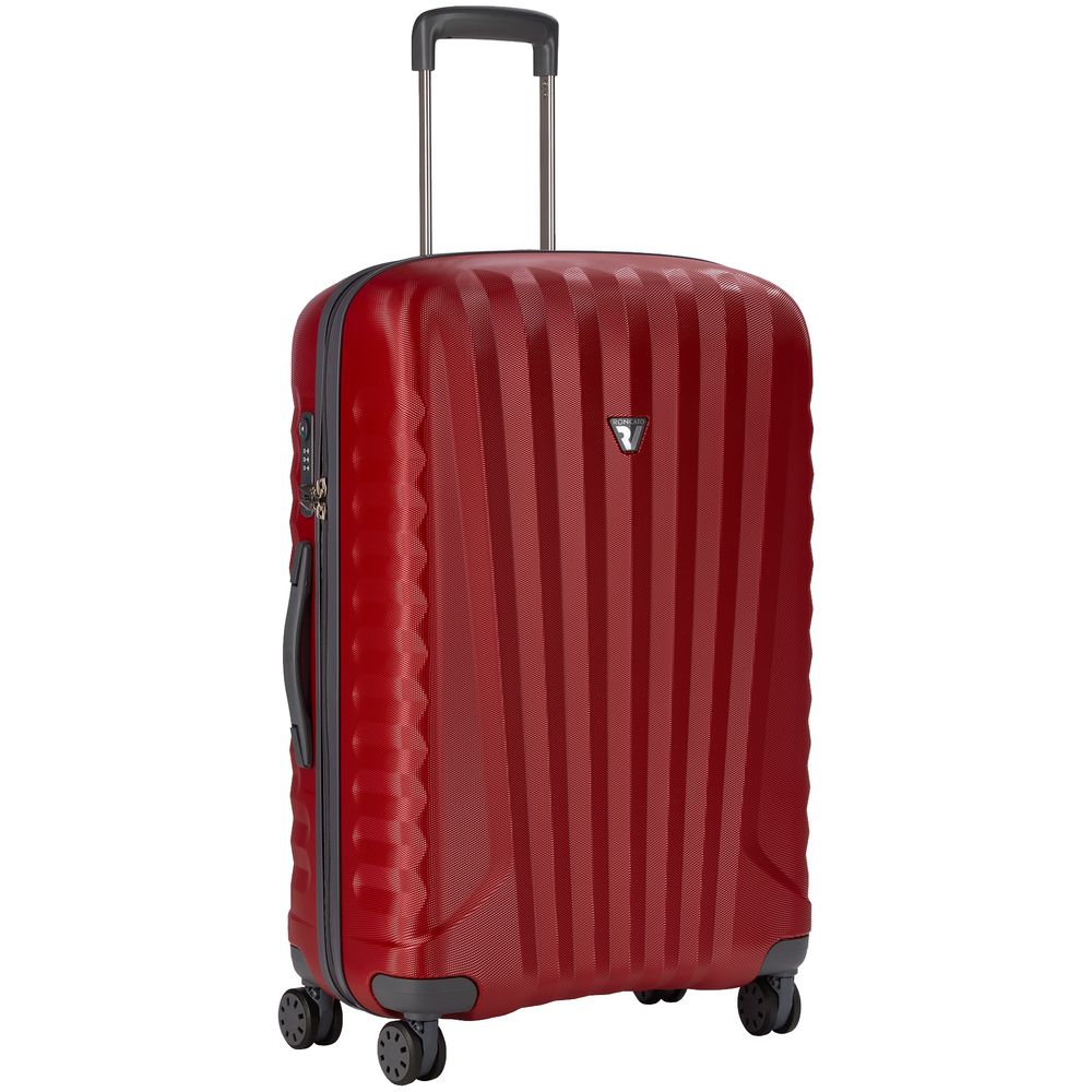 Чемодан Uno Zip Special M, красный с логотипом
