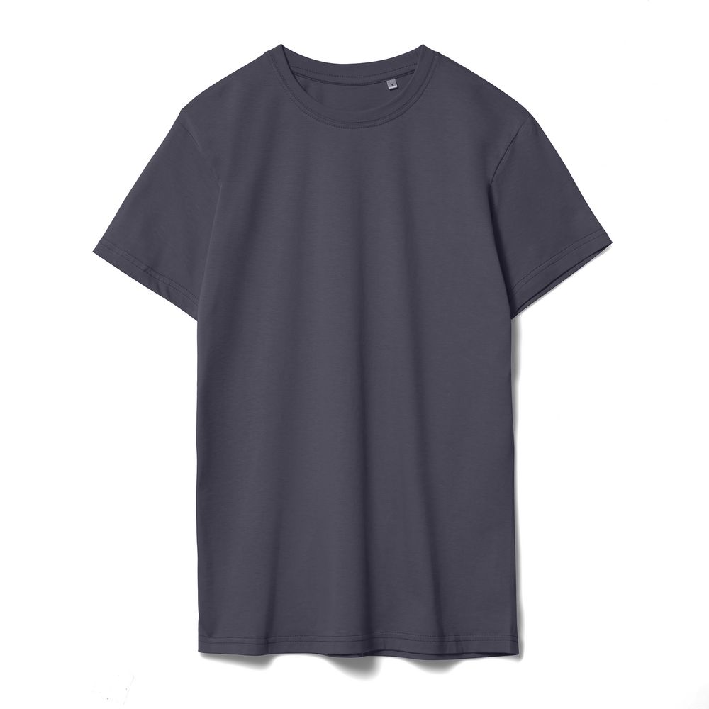 Футболка унисекс T-Bolka 160, темно-серая (графит) с логотипом