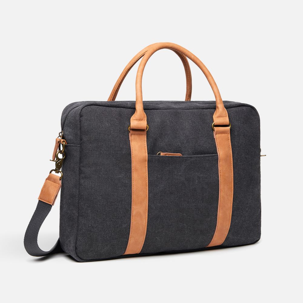 Сумка для ноутбука Bosler, черная с логотипом