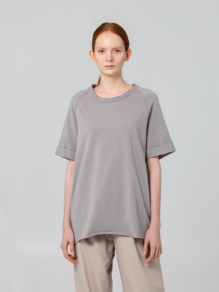 Футболка унисекс Vozduh 1.0, серая с логотипом