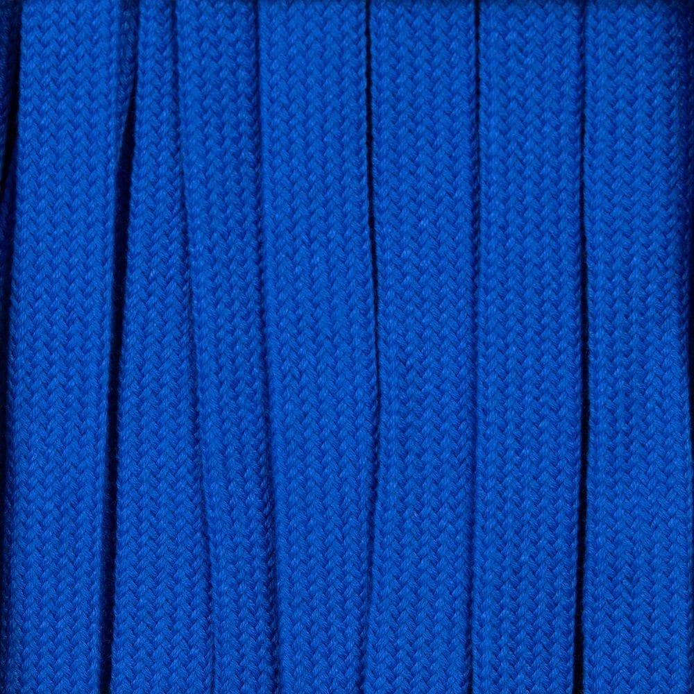 Плоский шнур Cord S, синий, 10 см с логотипом