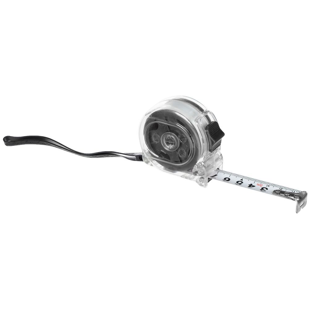 Рулетка Selvaksi, 3 м, черная с логотипом