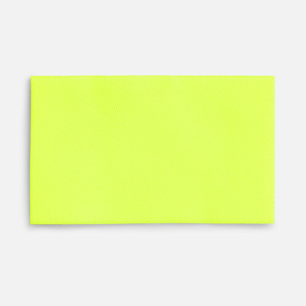 Лейбл тканевый Epsilon, M, желтый неон с логотипом