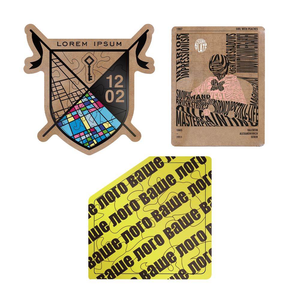 Деревянный пазл Woodsy Wonders на заказ с логотипом