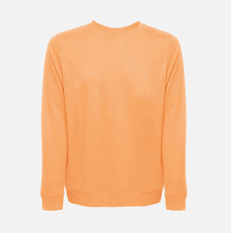 Свитшот унисекс Colombo, светло-оранжевый с логотипом