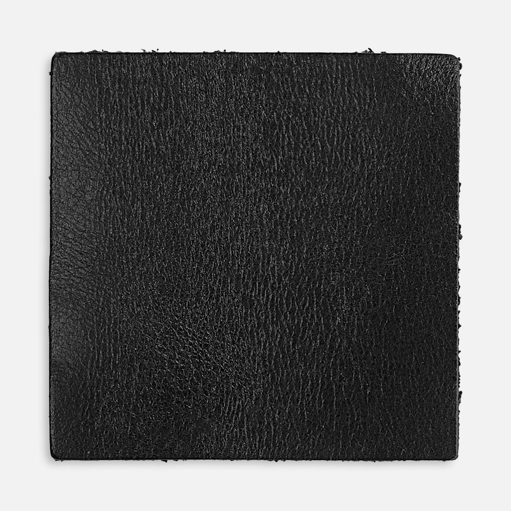 Лейбл кожаный Pasek, L, черный с логотипом