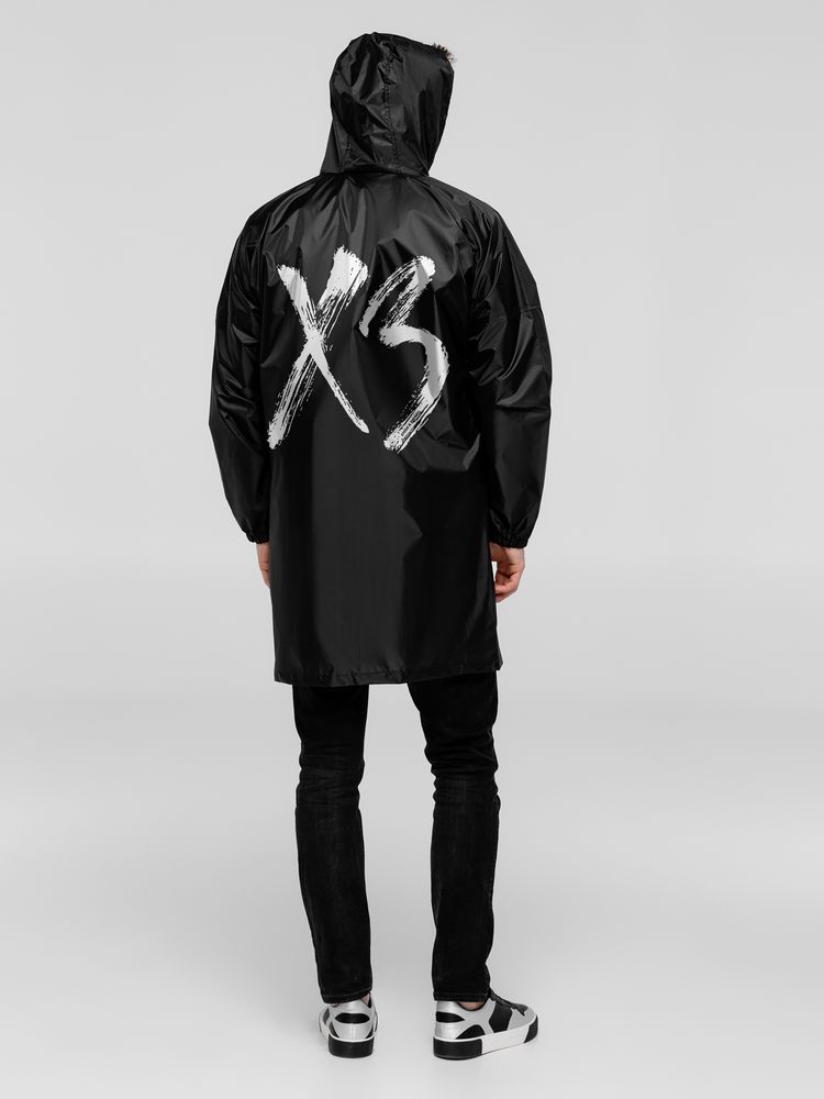 Дождевик «ХЗ», черный с логотипом