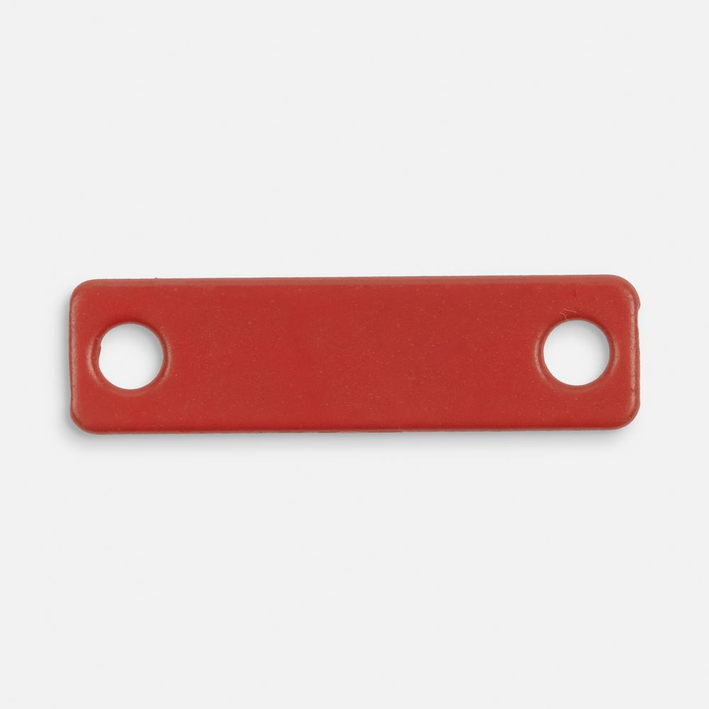 Шильдик металлический Alfa Liten, красный с логотипом