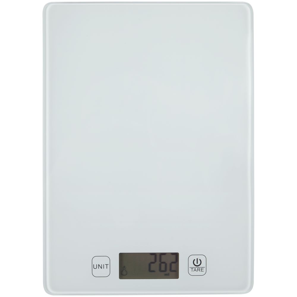 Кухонные весы Grammy, белые с логотипом