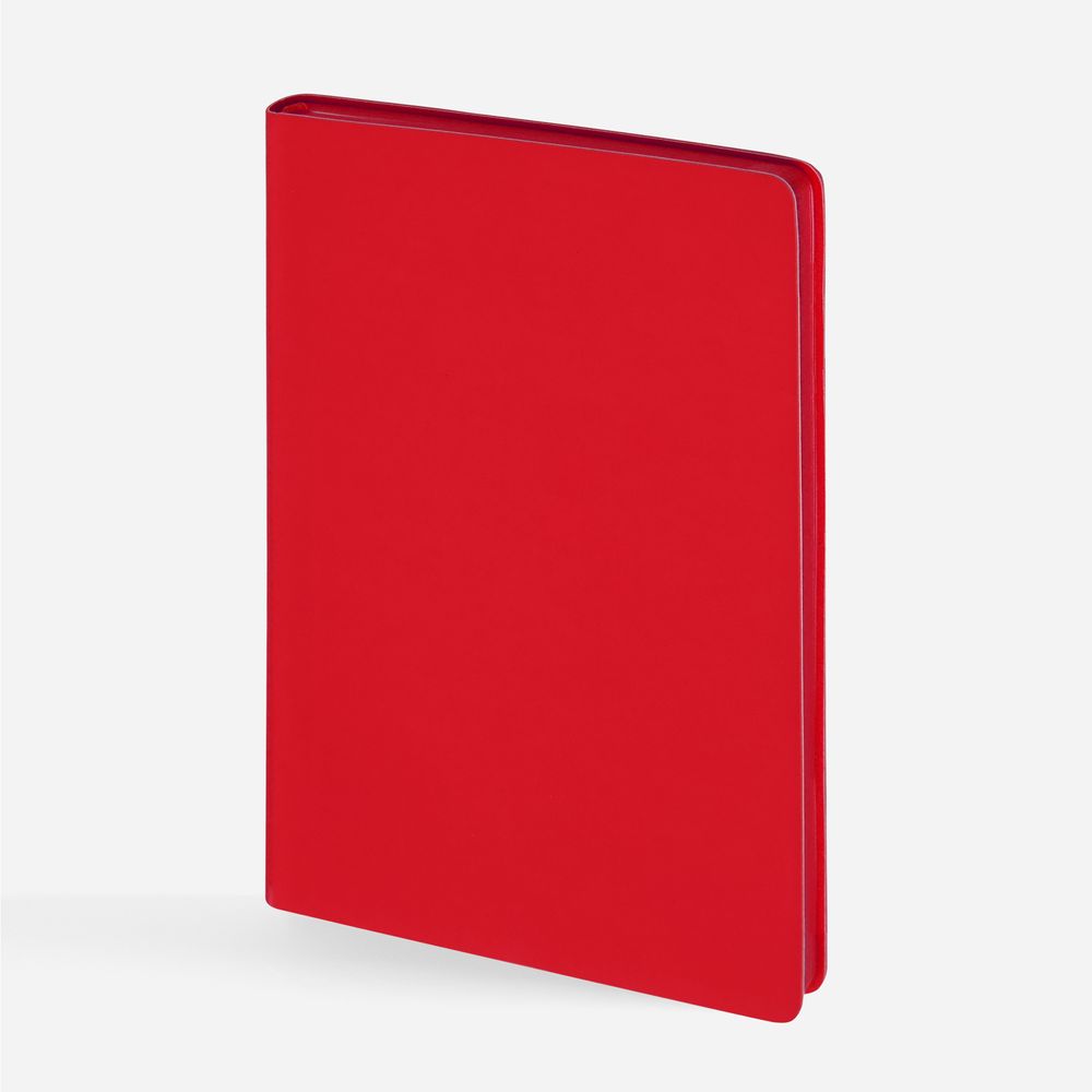 Блокнот Flex Shall ver.2, красный с логотипом