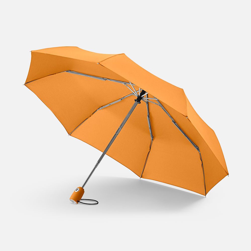 Зонт складной AOC, оранжевый с логотипом