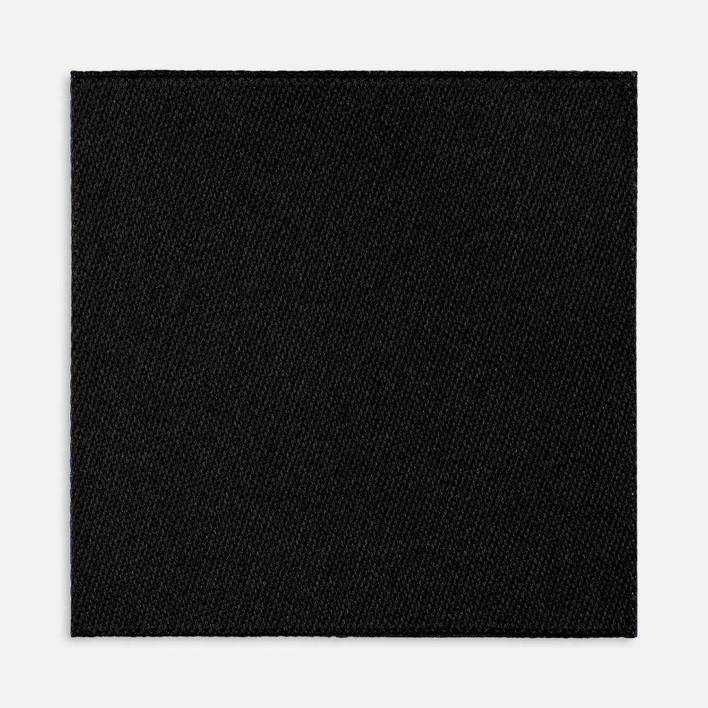 Лейбл тканевый Epsilon, L, черный с логотипом