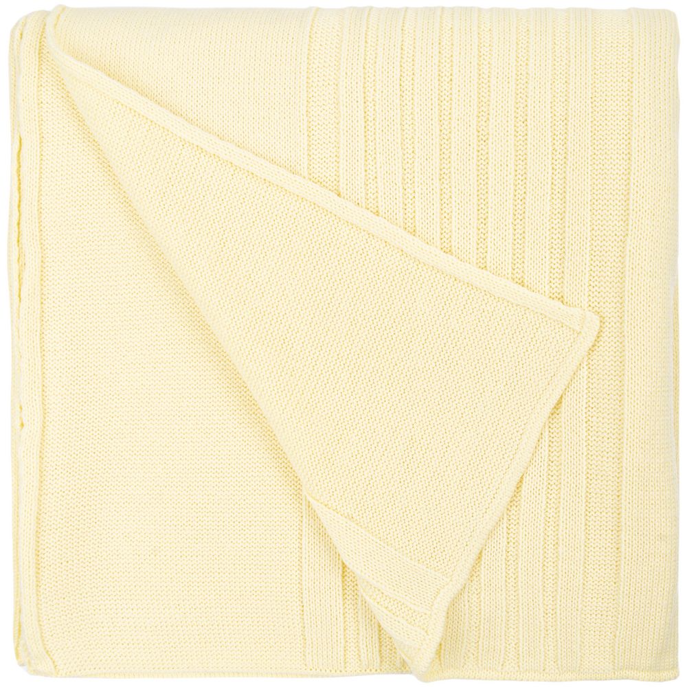 Плед Pail Tint, светло-желтый с логотипом