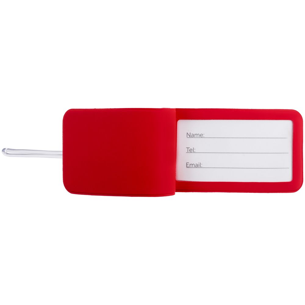 Багажная бирка Dorset, красная с логотипом