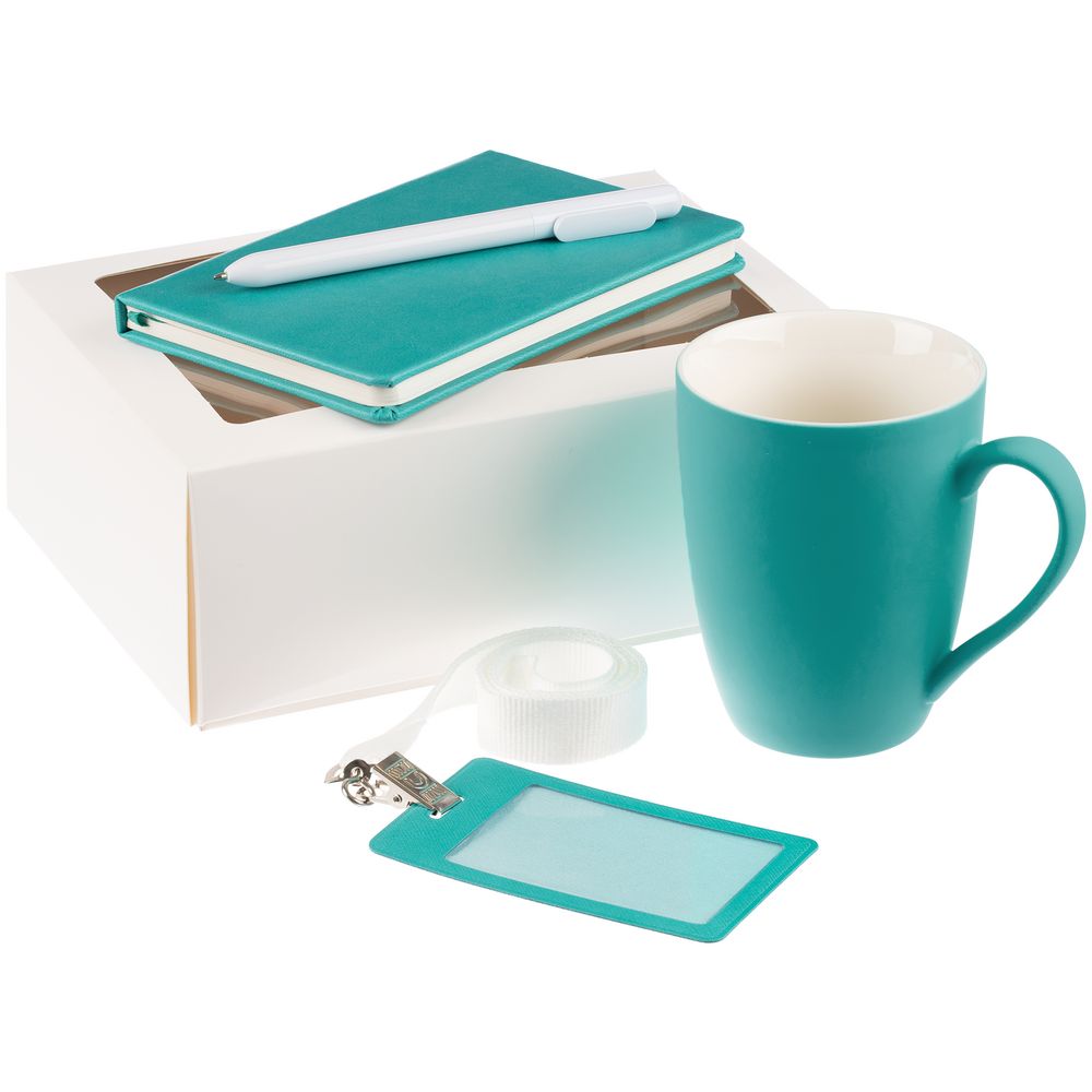 Набор Hop In, бирюзовый с логотипом