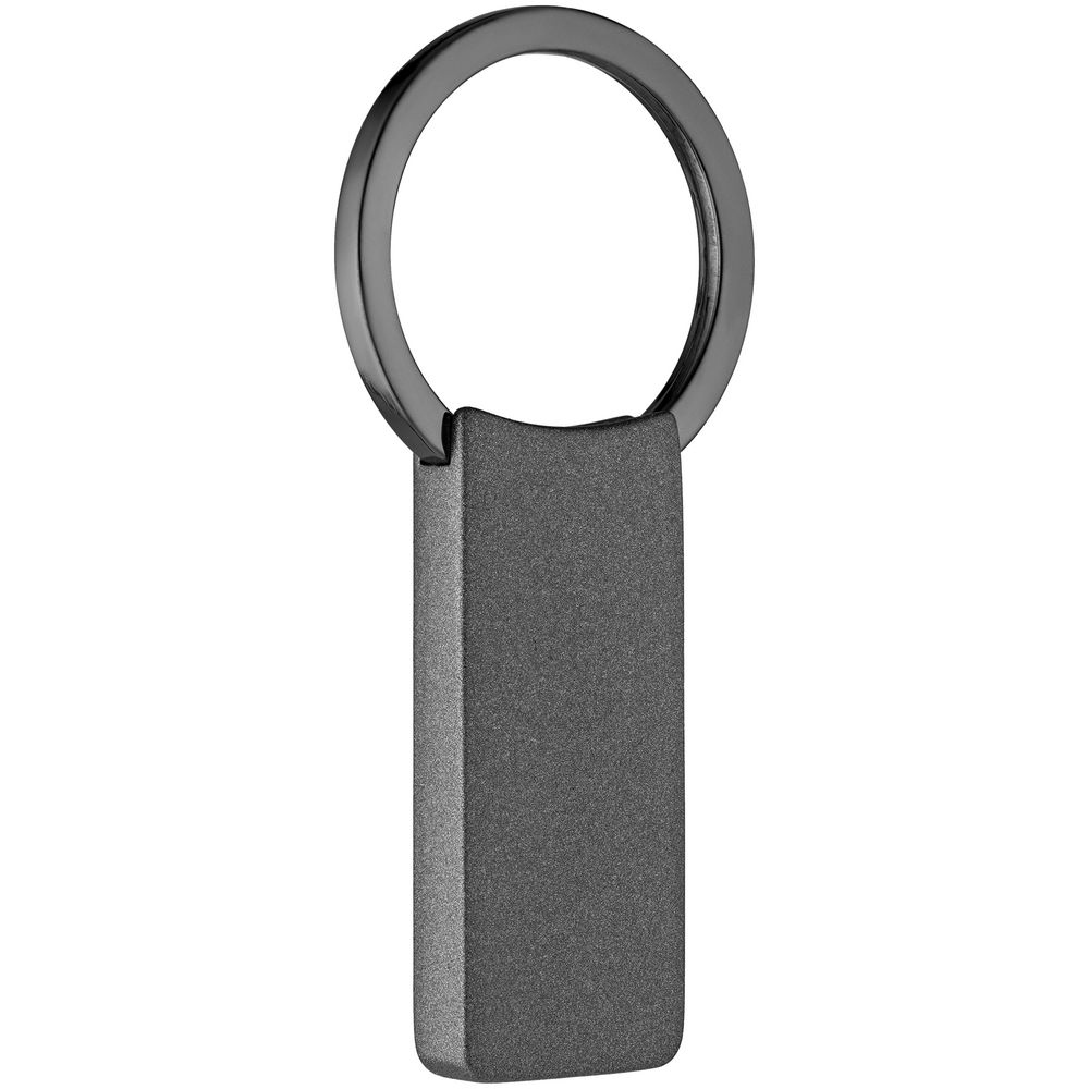 Брелок Graphite, матовый, серый с логотипом