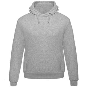 Толстовка Hooded, серый меланж с логотипом