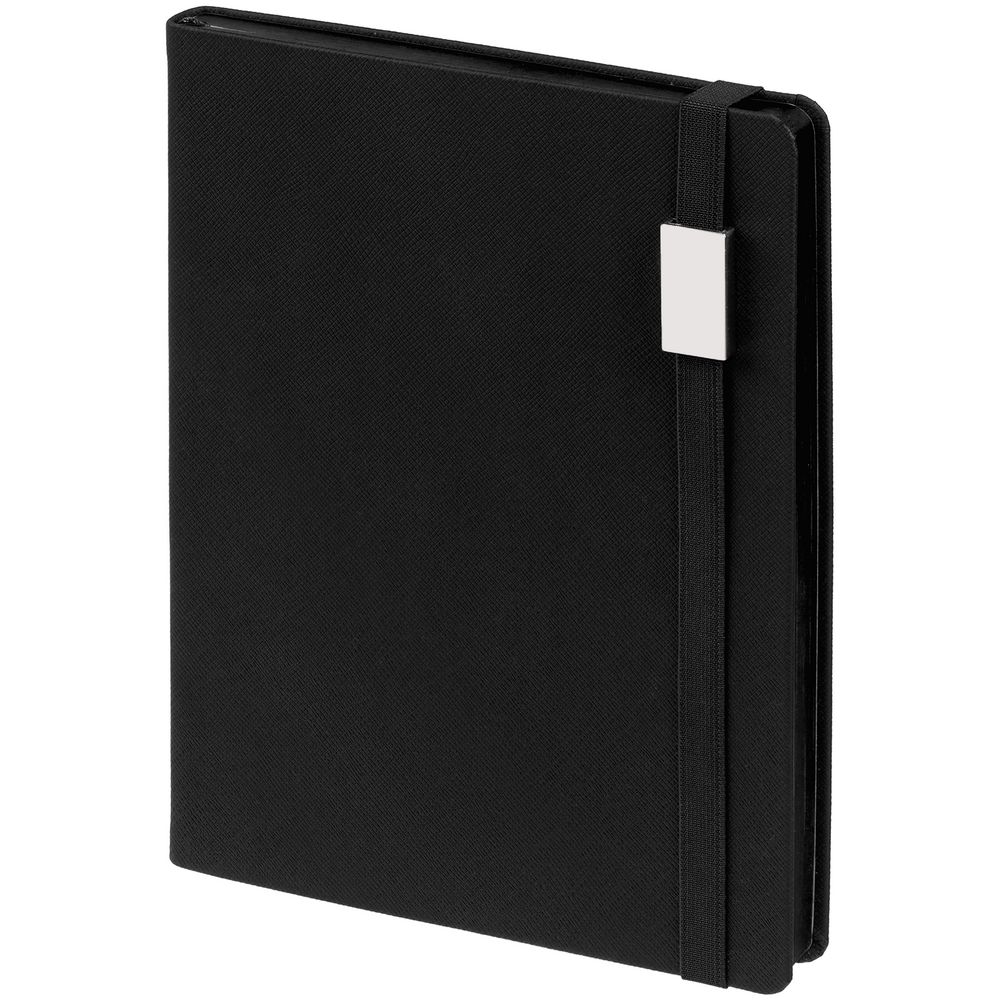 Ежедневник Must Metal, датированный, черный с логотипом