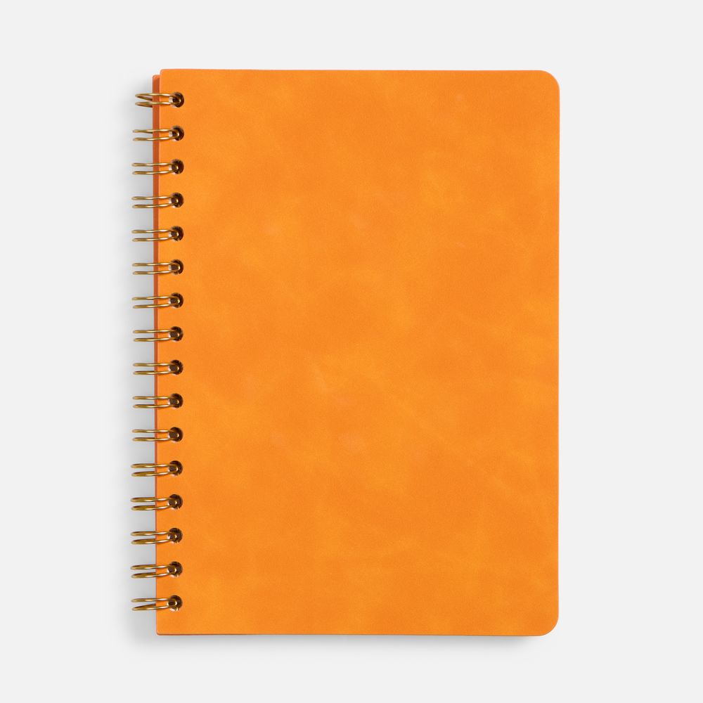 Ежедневник Spiral, недатированный, оранжевый с логотипом