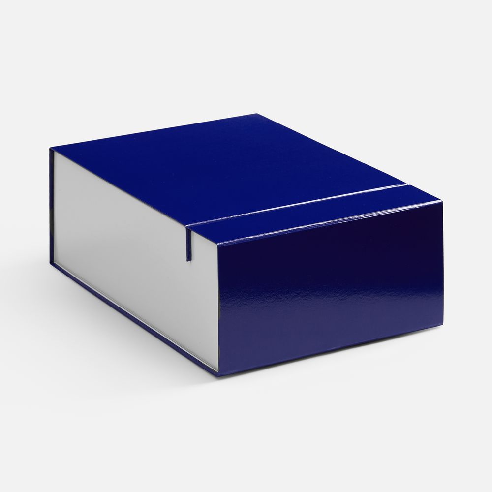 Коробка складная Wishful, M, синяя с логотипом