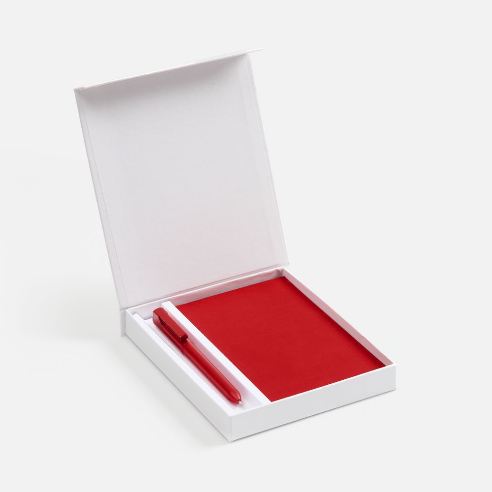 Набор Flat Mini, красный с логотипом