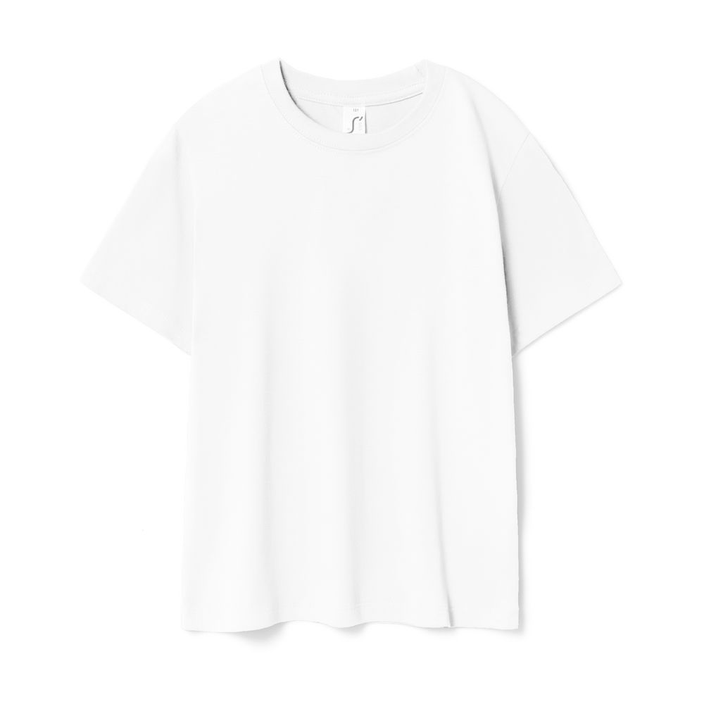 Футболка детская Regent Kids 150, белая с логотипом