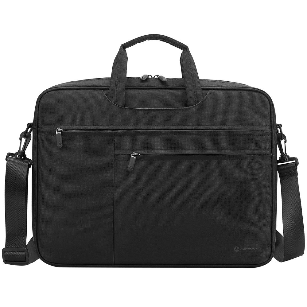 Сумка для ноутбука L236, черная с логотипом