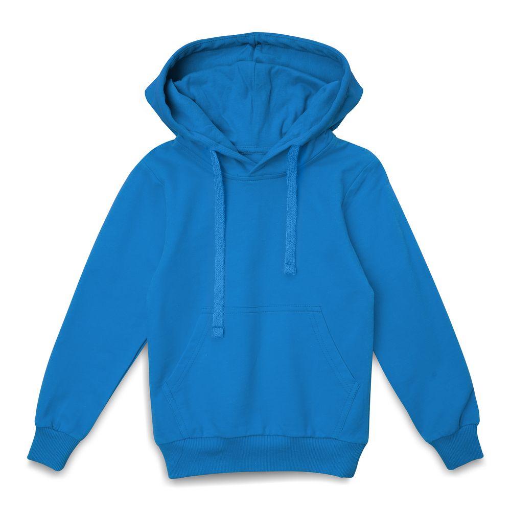 Худи детское Kirenga Kids 2.0, бирюзовое с логотипом