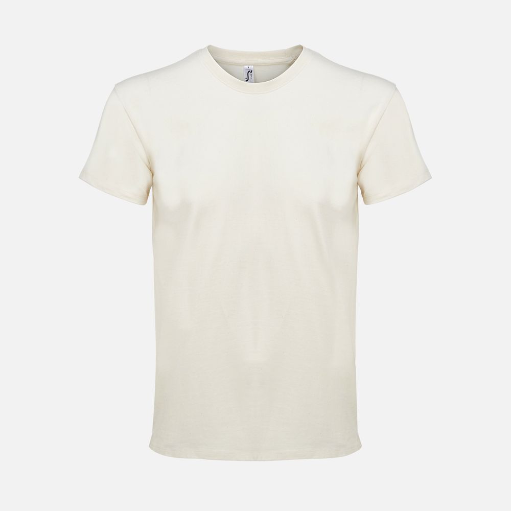 Футболка Imperial 190, светло-бежевая (неокрашенная) с логотипом