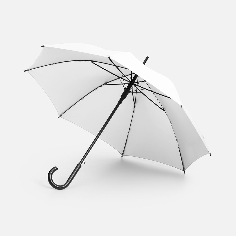 Зонт-трость Standard, белый с логотипом