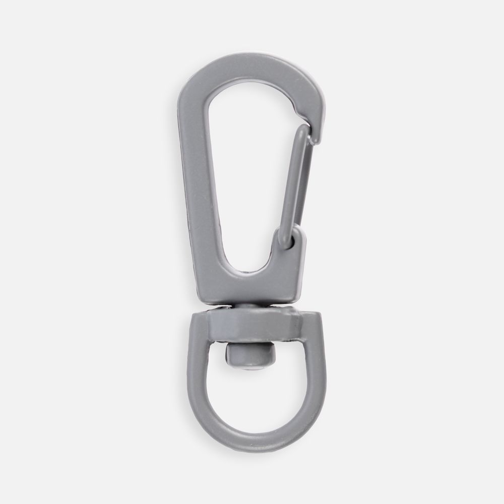 Застежка-карабин Snap Hook, S, серая с логотипом