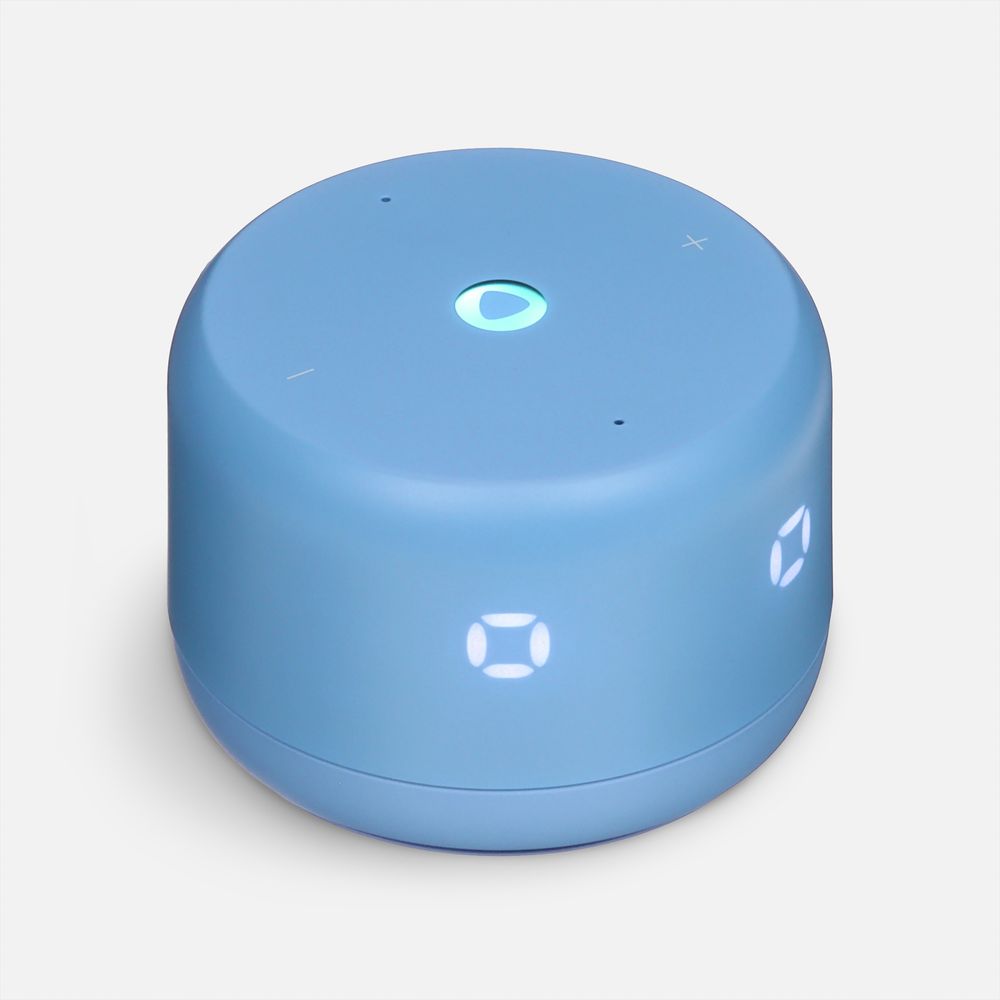 Умная колонка «Яндекс Станция Лайт 2», синяя с логотипом