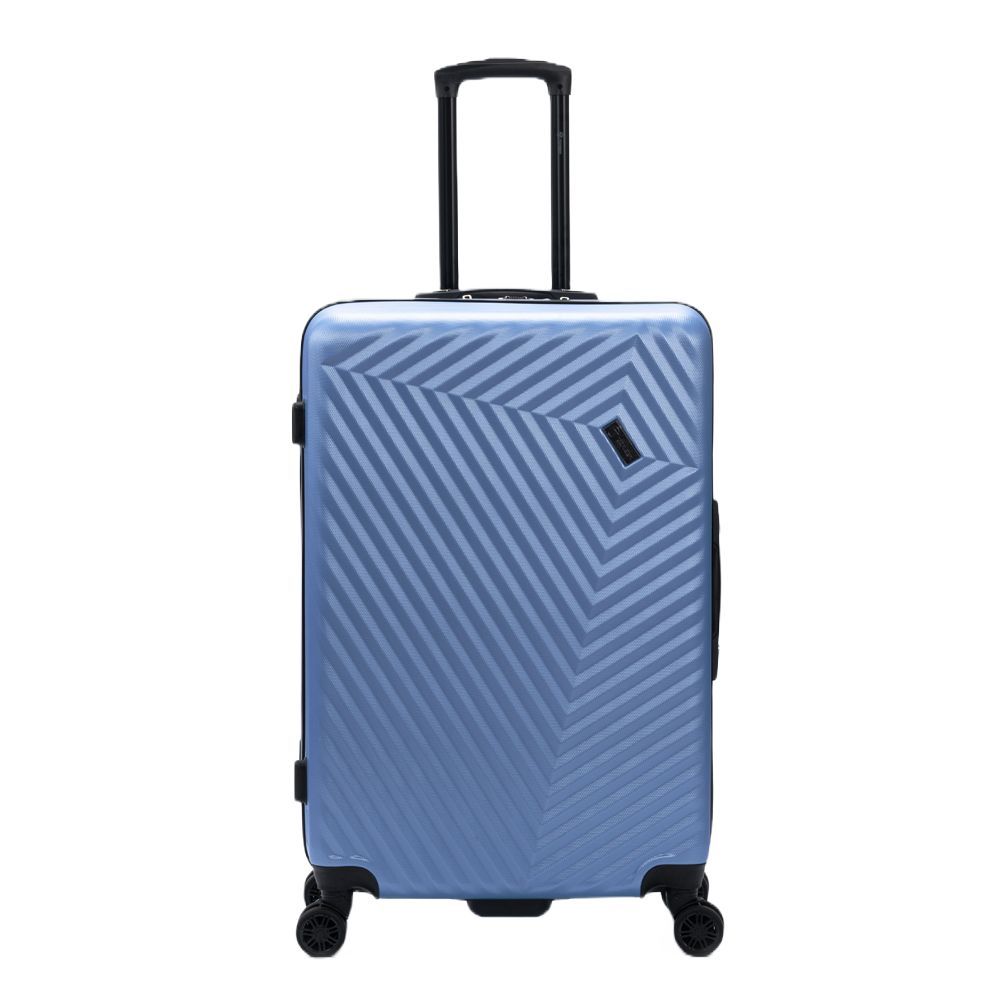 Чемодан Lama L, голубой с логотипом