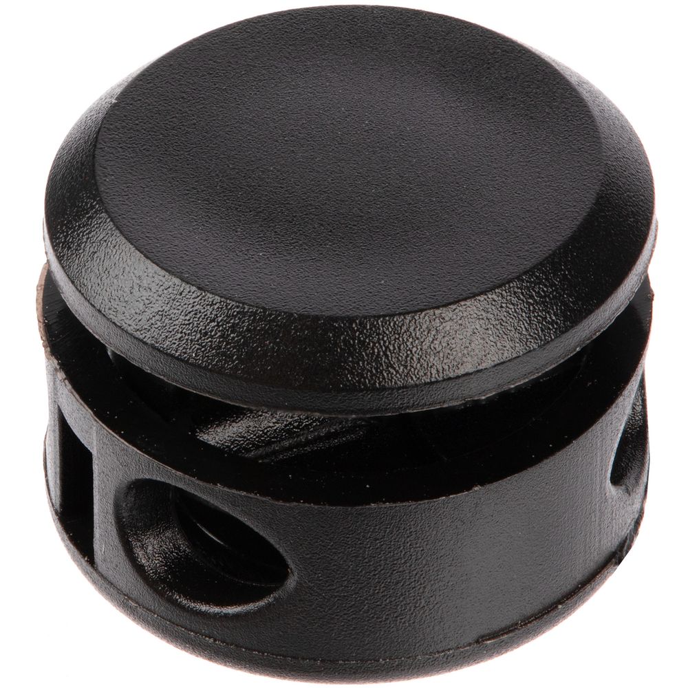 Двойной фиксатор для шнура Brogy, черный с логотипом