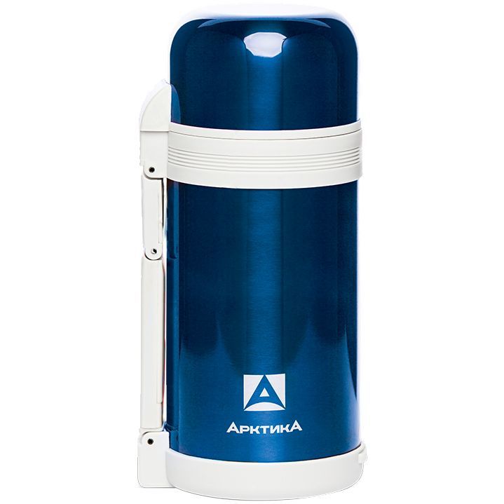 Термос для еды и напитков «Арктика 1200», синий с логотипом