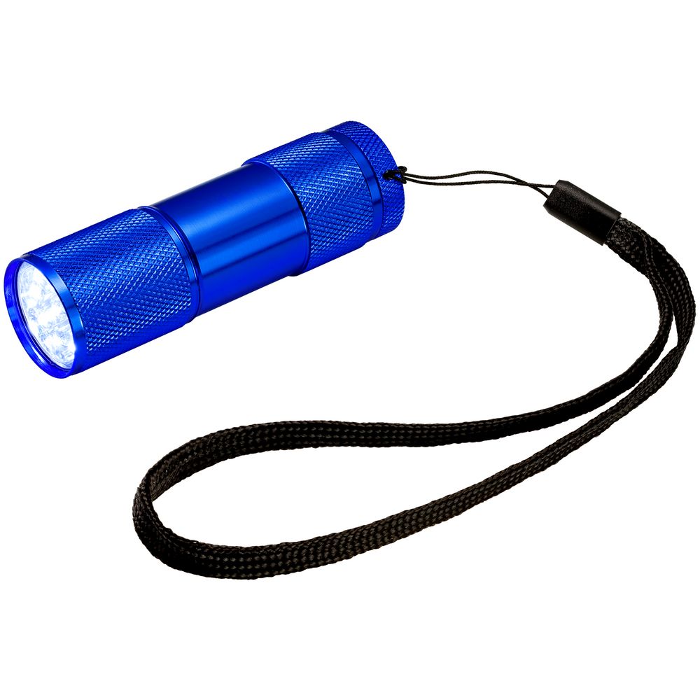 Фонарик Aurora, синий с логотипом
