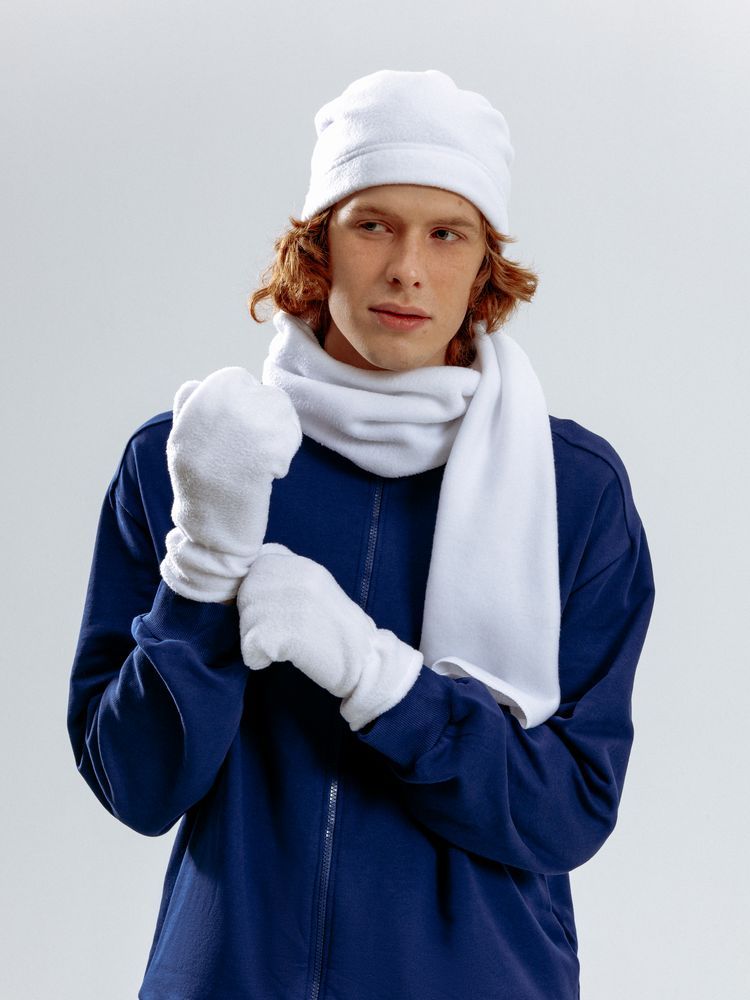 Шарфы с печатью логотипа. Шарф Fleecy по цене 407 ₽ руб. (артикул 17482.60) Шарф Fleecy, белый