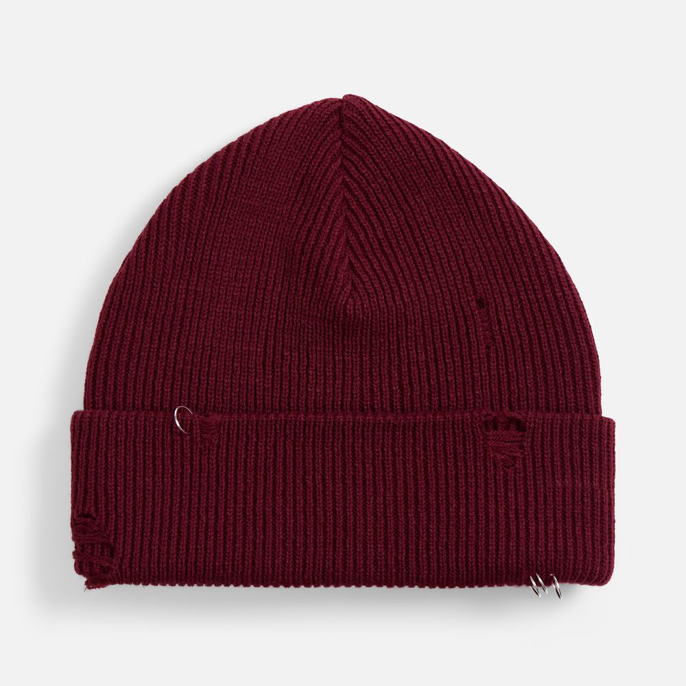 Шапка Ribelle, темно-красная (винная) с логотипом