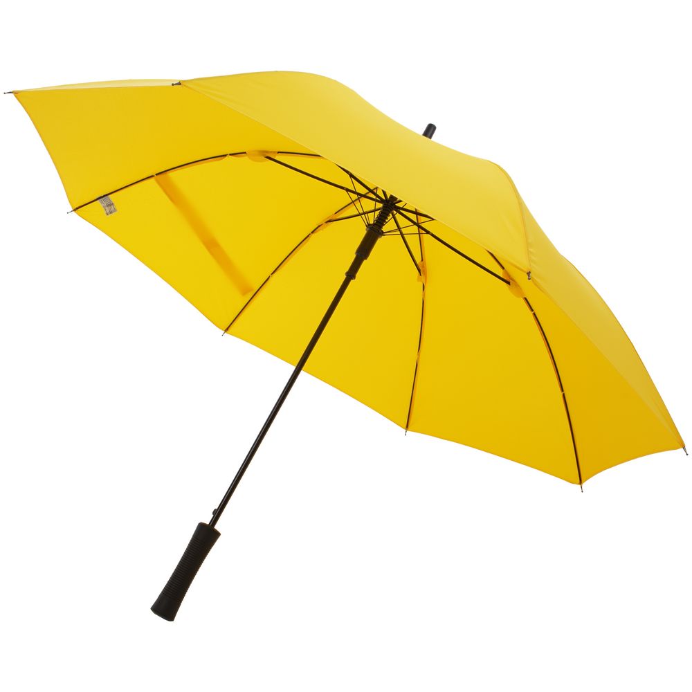 Зонт-трость Lanzer, желтый с логотипом