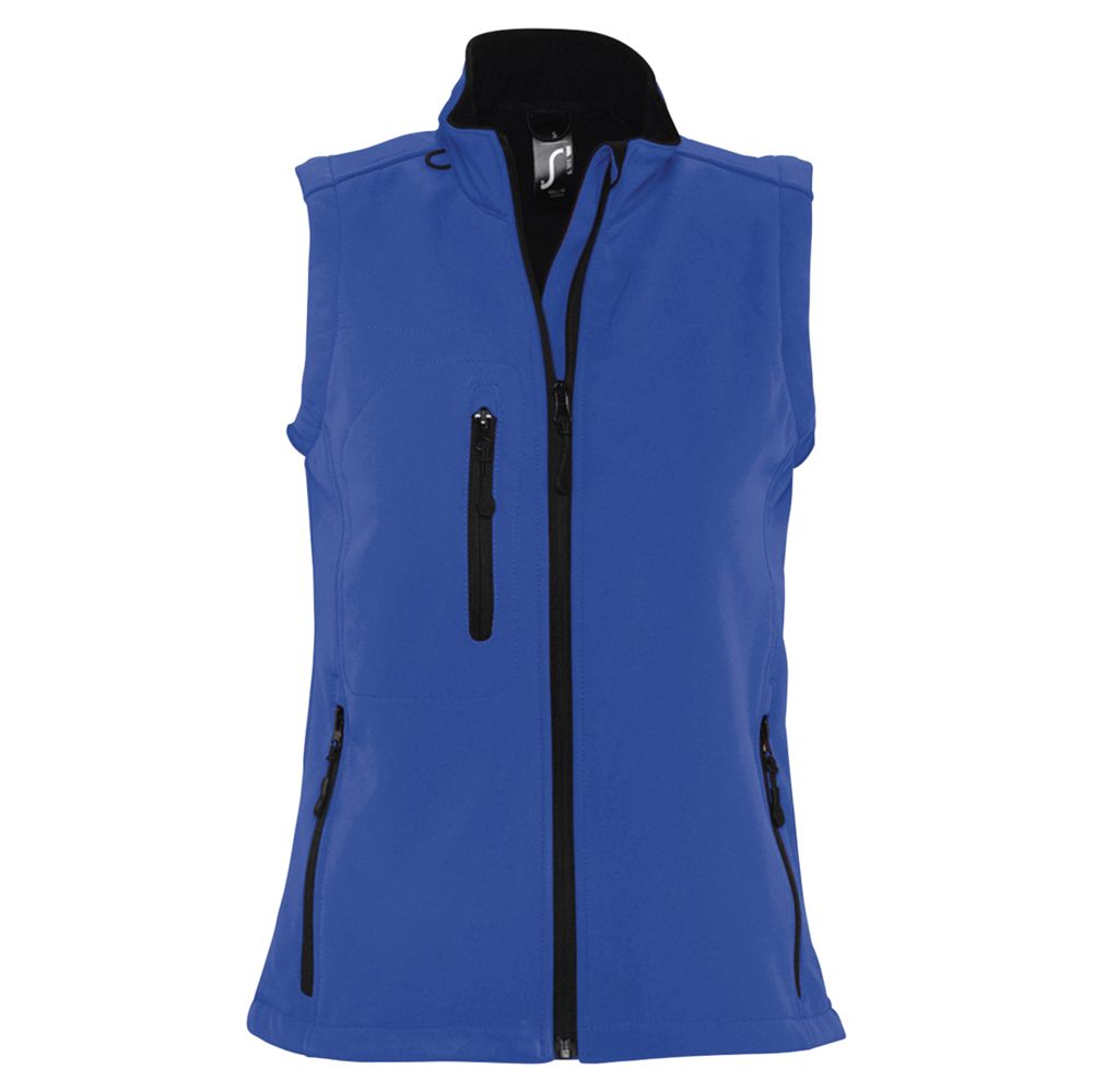Жилет женский софтшелл Rallye Women ярко-синий с логотипом