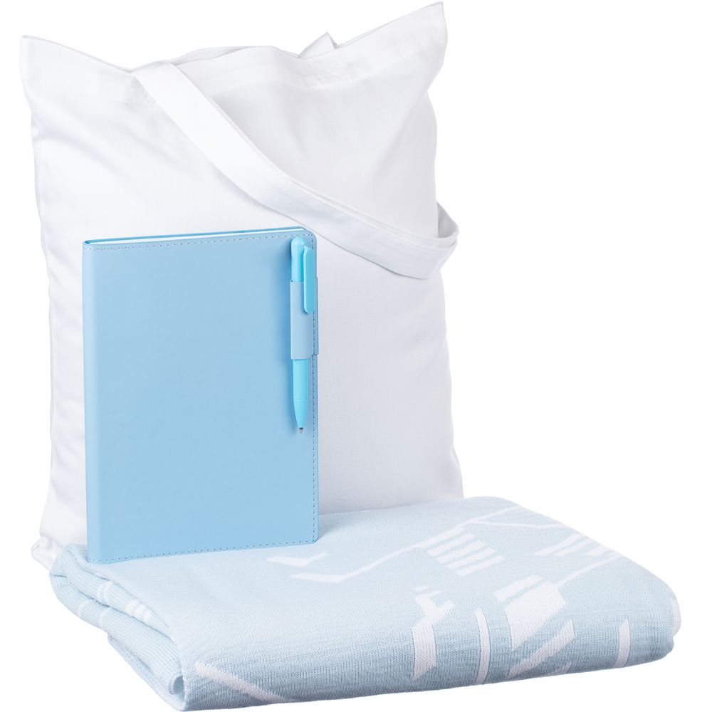 Набор Merry Flakes, голубой с белым с логотипом