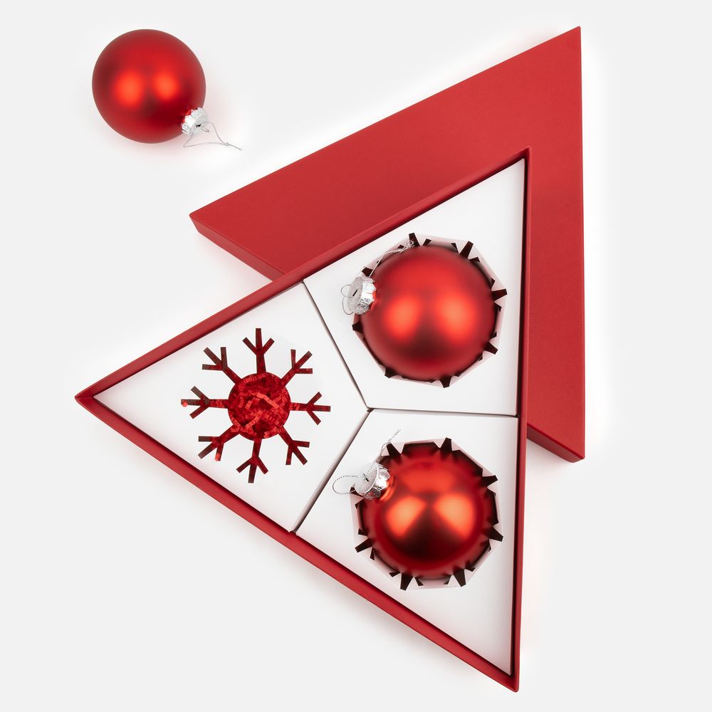 Набор Finery Trio, красный с логотипом