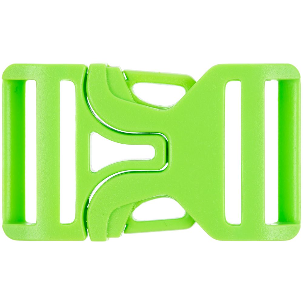 Застежка-пряжка Fibbia, зеленый неон с логотипом