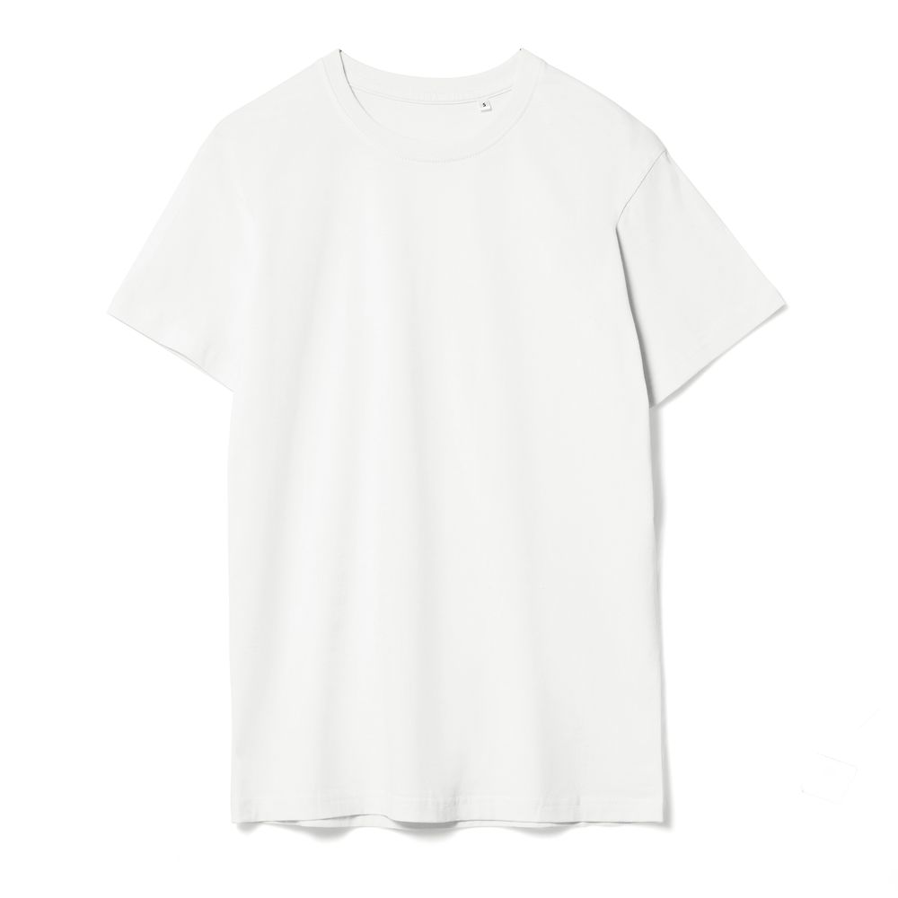 Футболка унисекс T-Bolka 160, белая (белоснежная) с логотипом