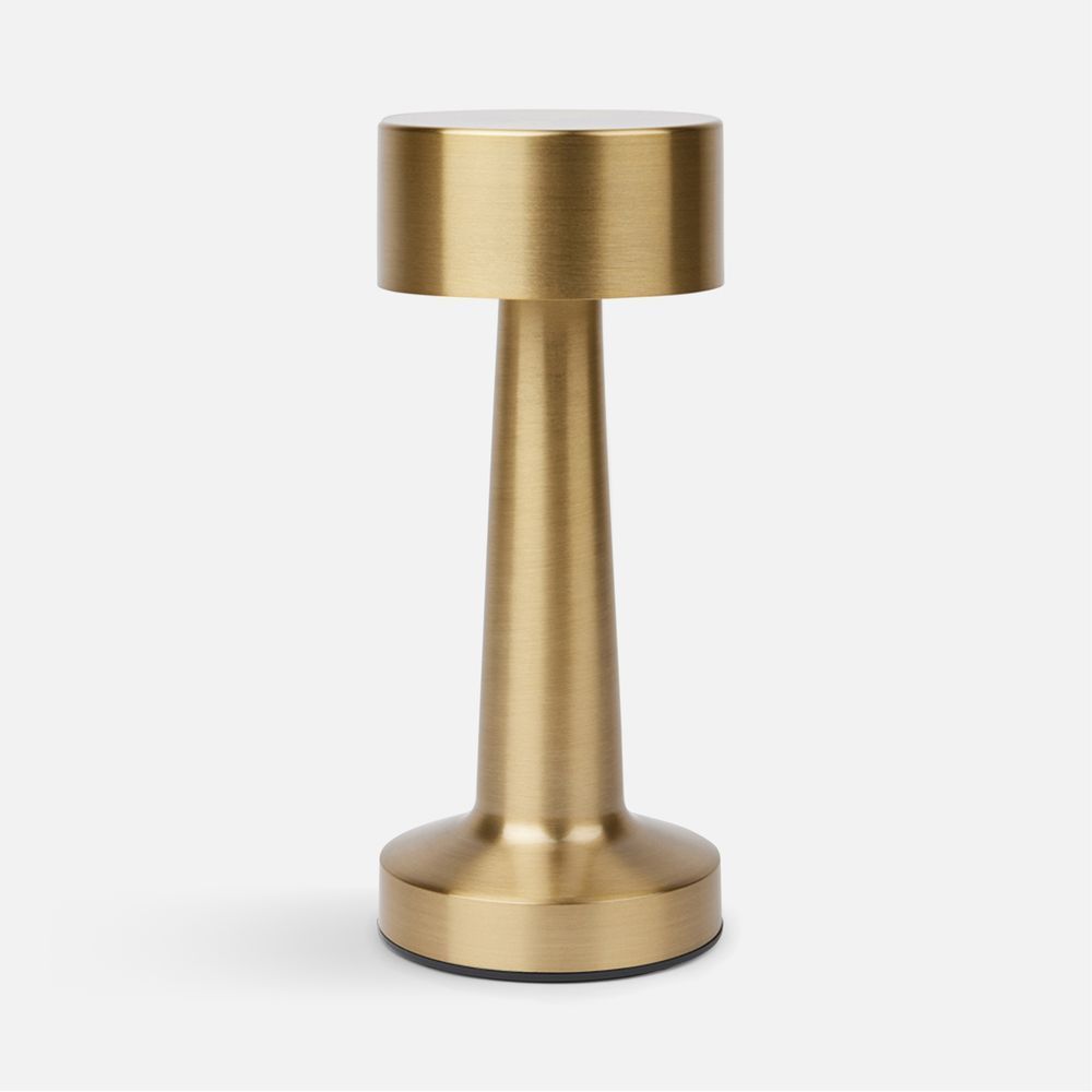 Интерьерная лампа Maris, золотистая с логотипом