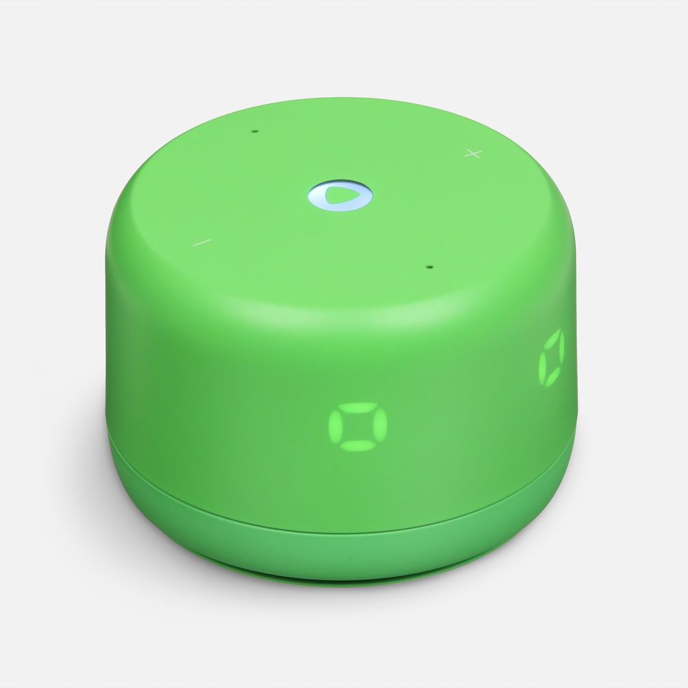 Умная колонка «Яндекс Станция Лайт 2», зеленая с логотипом